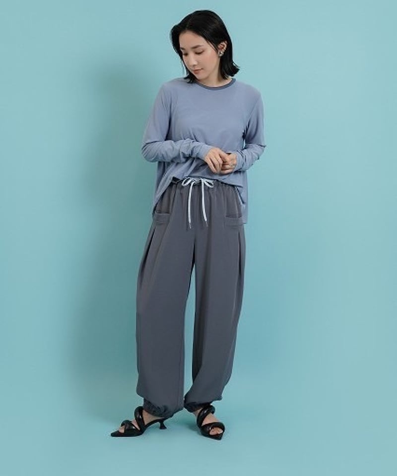 バックギャザーPUジョーゼットTOPS 510300 | BlueOnionStore バックギャザーPUジョーゼットTOPS 510300 | BlueOnionStore