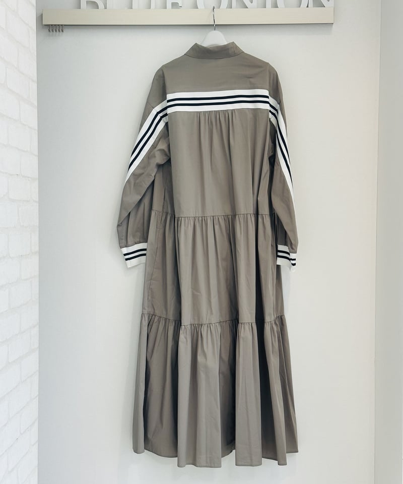 大人気☆最終入荷☆ ラインリブシャツワンピース 809019 | BlueOnionStore