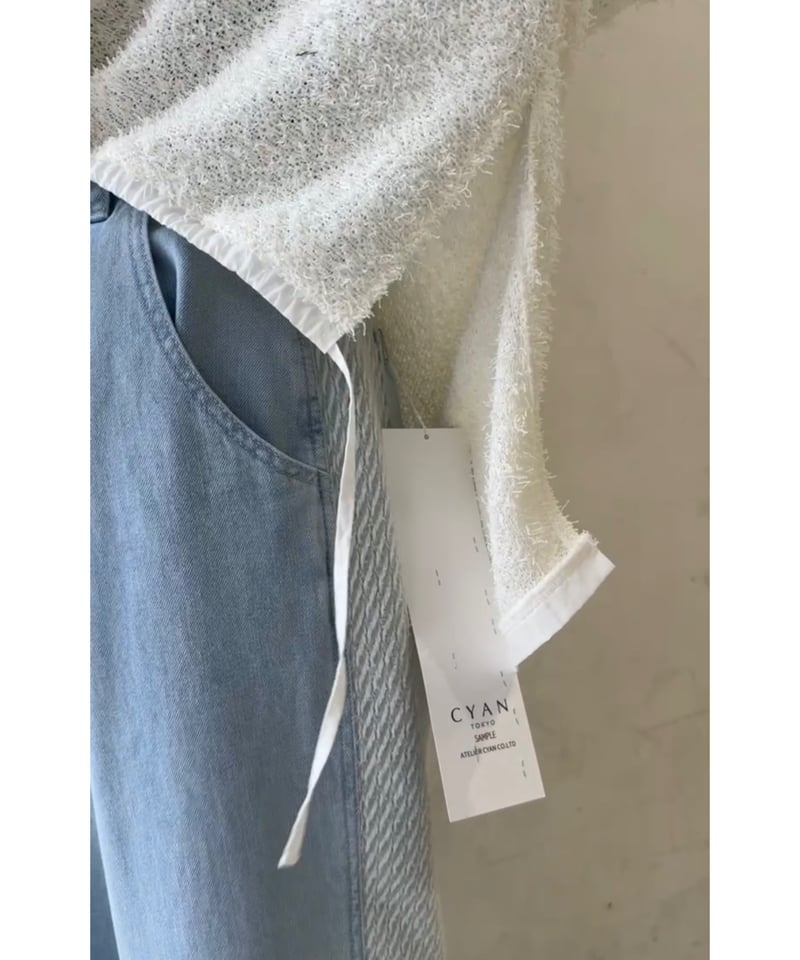 CYAN tokyo シアントーキョー 25春夏ご予約】 パイルフリンジ CYAN tokyo シアントーキョー 25春夏ご予約】 パイルフリンジ