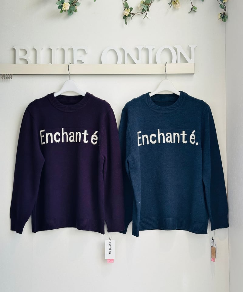 インターシャLOGOニット 3233-8603 | BlueOnionStore