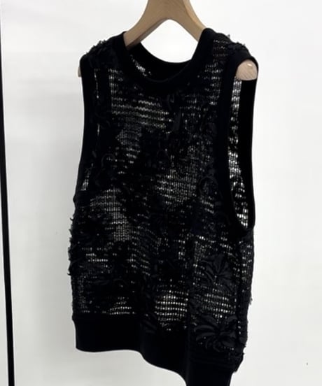 ★大人気★最終入荷のこり僅か★入荷即完売★ 花柄レースジレトップス　512-85688