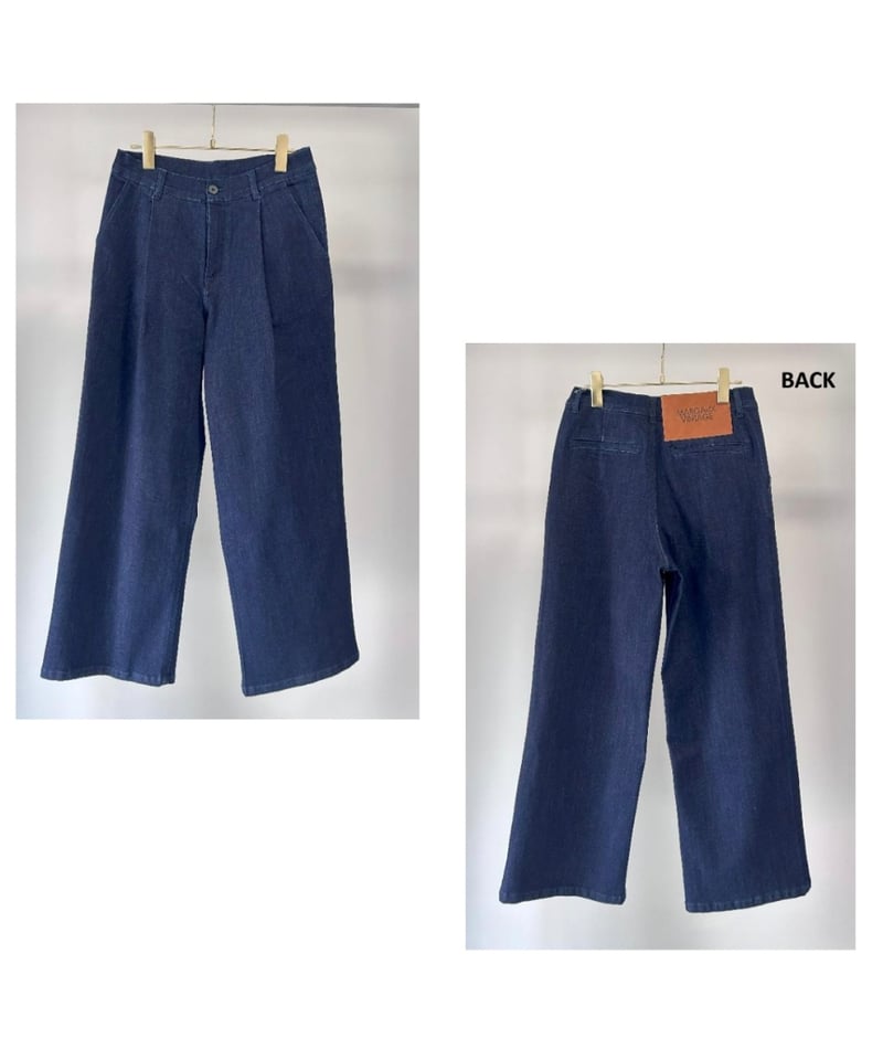 MARGAUX ワンウォッシュ　デニム 1 新品 MARGAUX 25秋冬ご予約】 onewash ワイドデニムパンツ 2510a