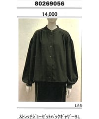 ★オトク早割ご予約★ディニテコリエ★   ストレッチジョーゼットバックギャザーblouse  80269056 dignitecollier 005-2608