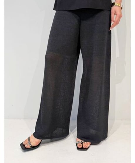 🔹ミュールご予約🔹　ペーパーヤーンニットpants M262- 33082 Mewl 26ss04