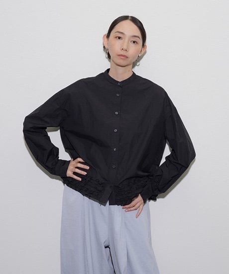 ★オトク早割ご予約★  ヘムフリル shirt  【CYAN tokyo　シアントーキョー　26春ご予約】  610448  2603 b -003