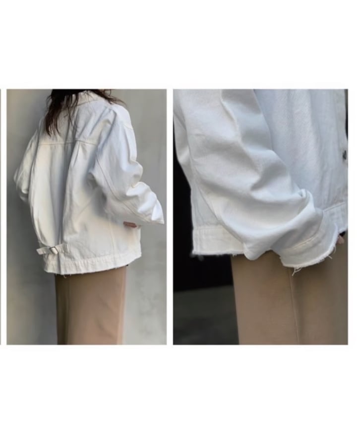 後ろベルトGジャン flamingfirm フラミンゴファーム 24春夏ご予約】 バックベルトG