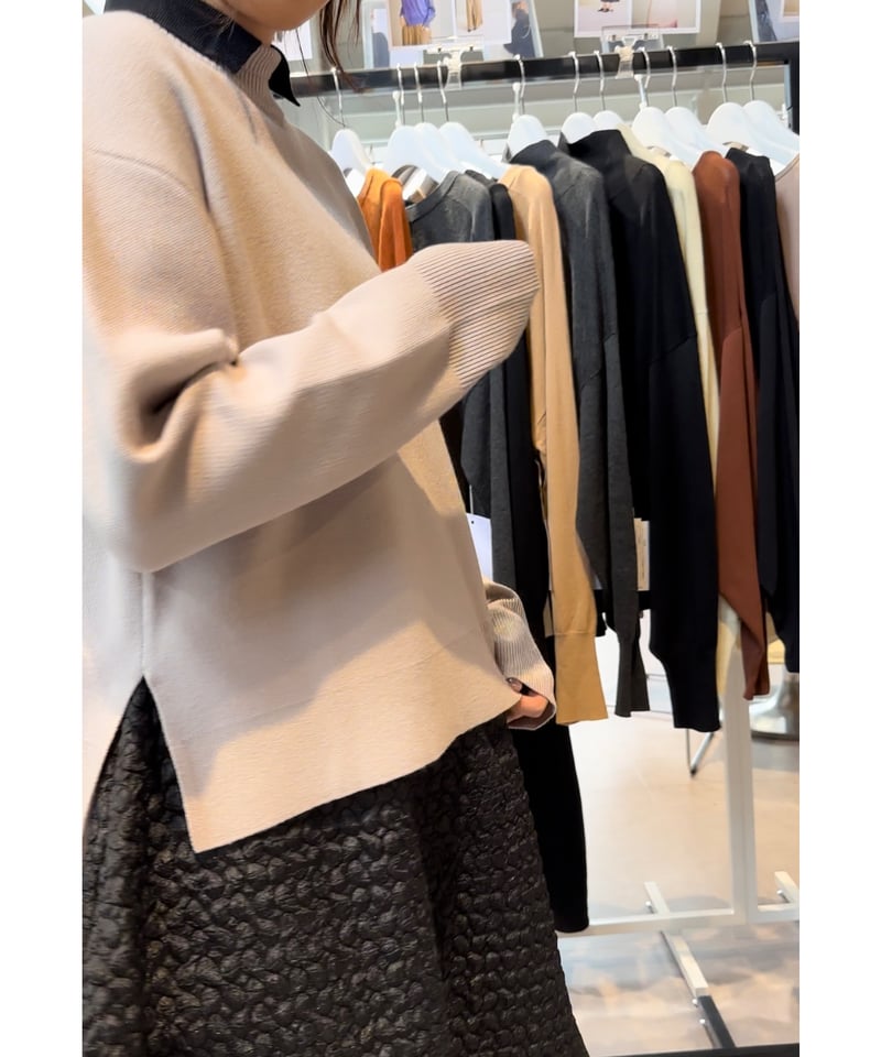 モチっとKnit2枚襟デザインプルオーバー 246750 | BlueOnionStore モチっとKnit2枚襟デザインプルオーバー 246750 | BlueOnionStore