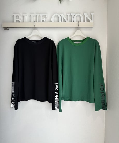 フレアスリーブLOGOロンTee     203J206