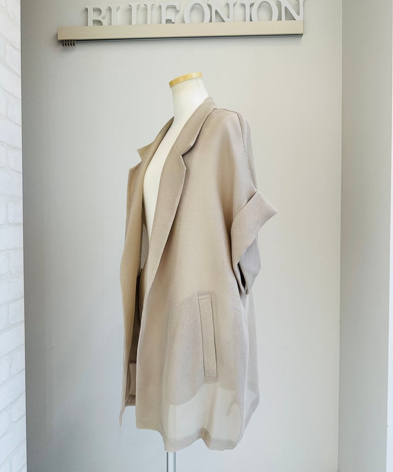 ☆大人気☆入荷即完売で追加生産決定‼️ メッシュ半袖ジレジャケット  