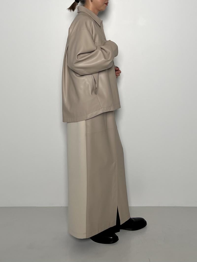 シニヨン　CHIGNON フェイクレザーロングスカート ブラック CHIGNON スカート (CHIGNON)フェイクレザースカート : ZOZOTOWN