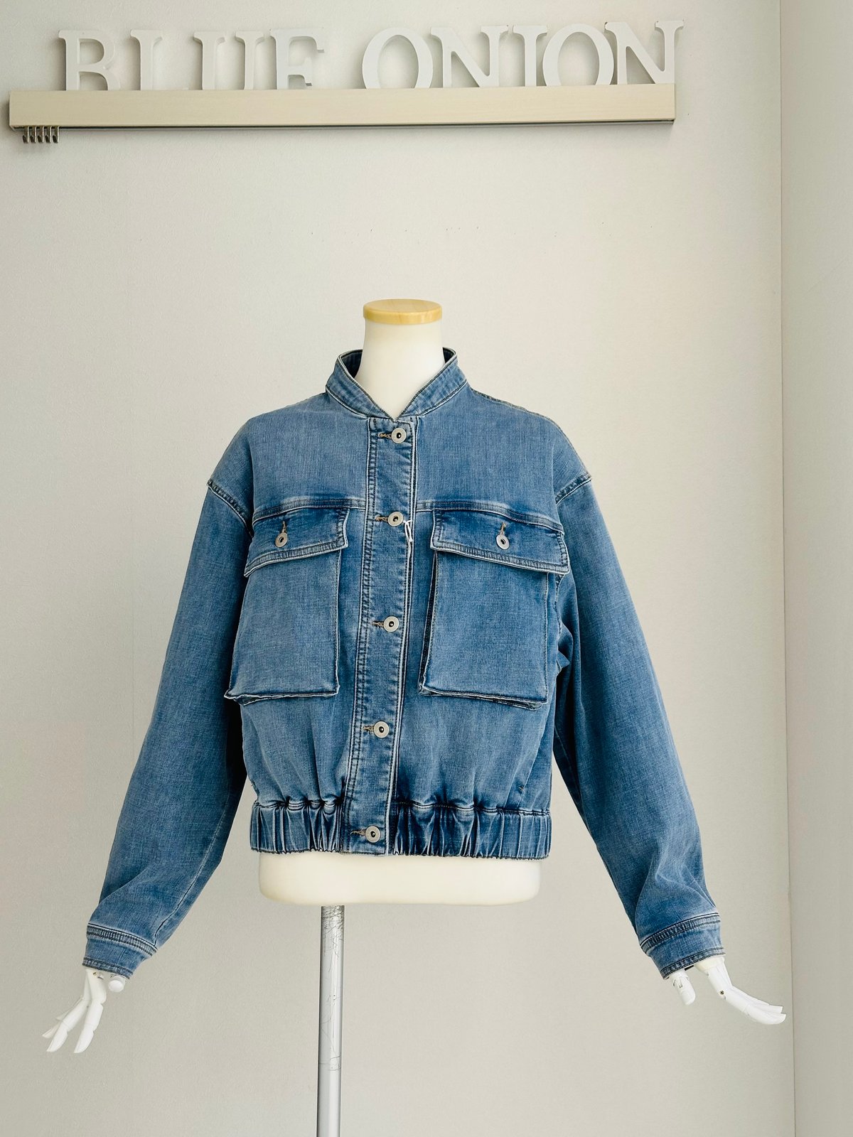✨新品✨T.T スタンドカラーデニムジャケット 馬鹿馬鹿しい サイズ38 