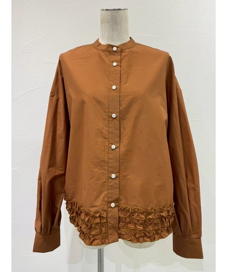 ★オトク早割ご予約★  ヘムフリル shirt  【CYAN tokyo　シアントーキョー　26春ご予約】  610448  2603 b -003