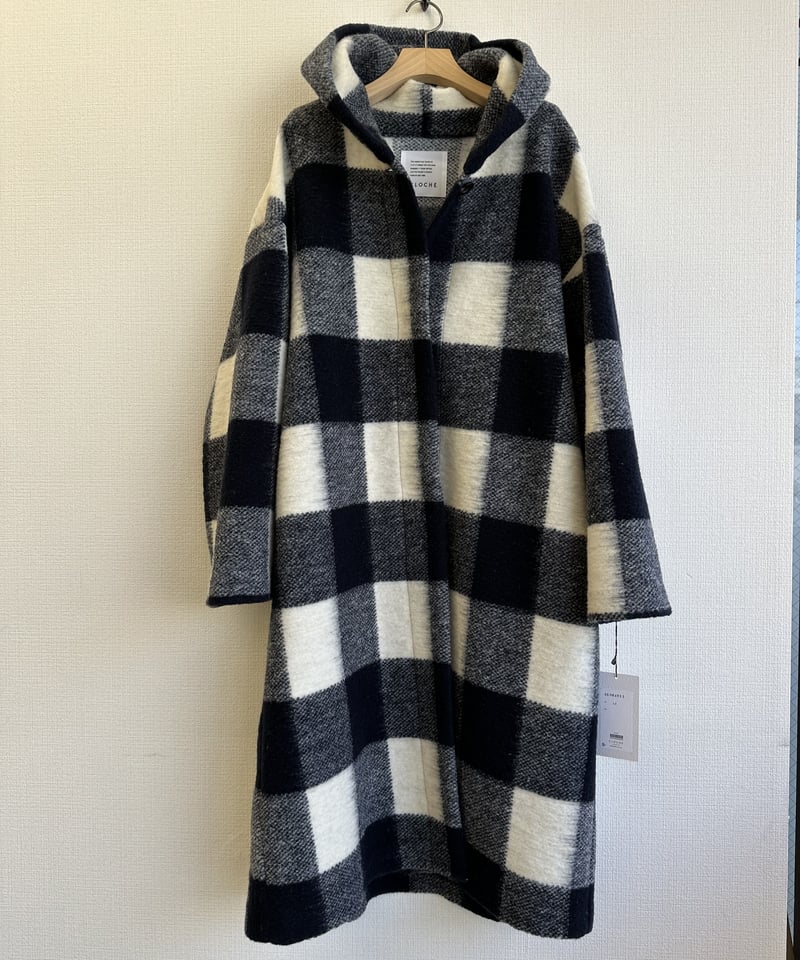 CLOCHE クロッシェ 23秋冬ご予約】 ブロックチェックスライバー CLOCHE クロッシェ 23秋冬ご予約】 ブロックチェックスライバー
