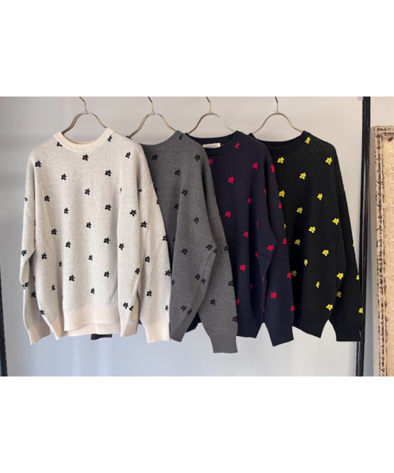 MARGAUX マルゴー 24秋冬ご予約】 WIQ SMALL FLORAL KNIT 