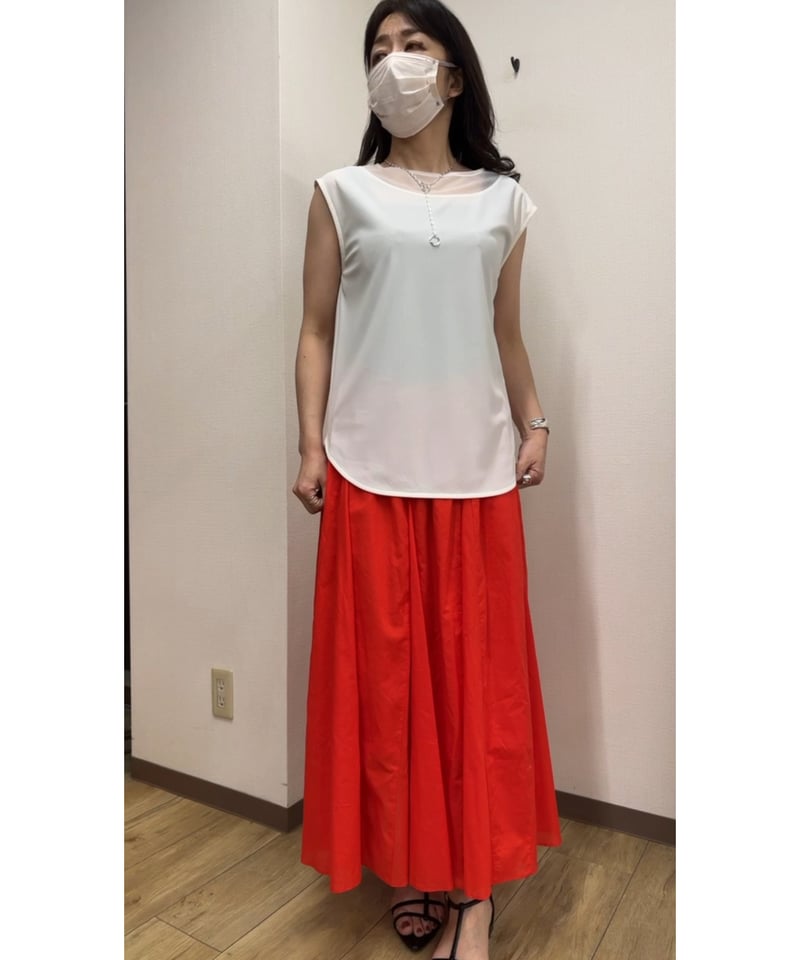 ☆再々々々再入荷de大人気☆フレンチ袖シアーネックTブラウス