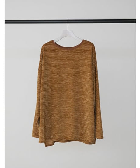 ★シニオン26秋ご予約★   シアーベロアボーダーロンTEE  8964 - 047 KK chignon  039-2608