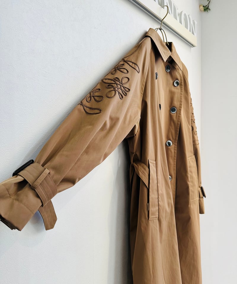 MARGAUX マルゴー 24春ご予約】 Cord Embroidery TrenchC