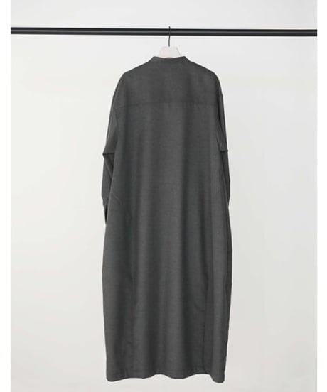 ★シニオン26秋ご予約★  コクーンシルエットロングシャツone-piece  5564 - 041 KK chignon  039-2608