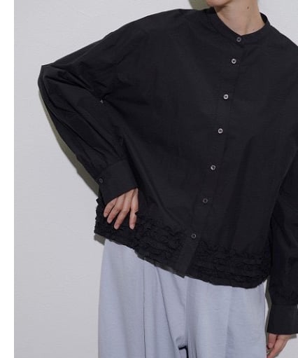 ☆オトク早割ご予約☆ ヘムフリル shirt 【CYAN tokyo シアン