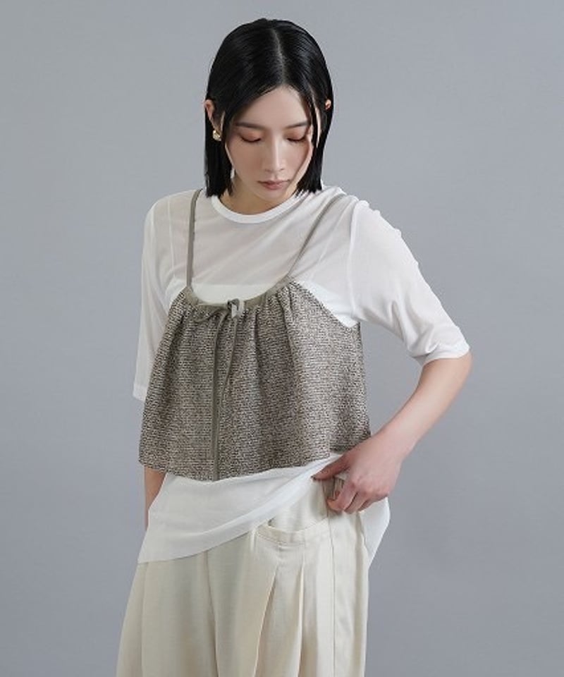 CYAN tokyo シアントーキョー 25春夏ご予約】 バックギャザー CYAN tokyo シアントーキョー 25春夏ご予約】 バックギャザー