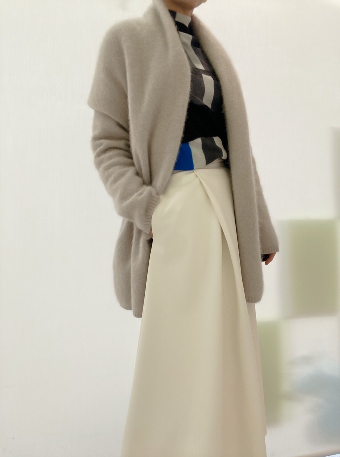 Punto Doro プントドーロ 22秋冬ご予約】 フェレットヘア チュニック丈  