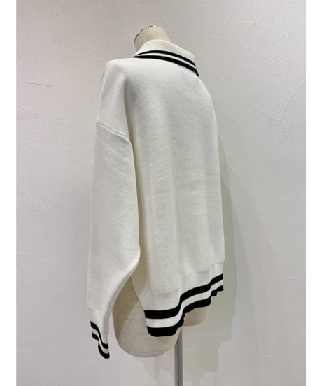 ★オトク早割ご予約★  プレーティングknitポロ  【CYAN tokyo　シアントーキョー　26春ご予約】  610421  2602 b -003
