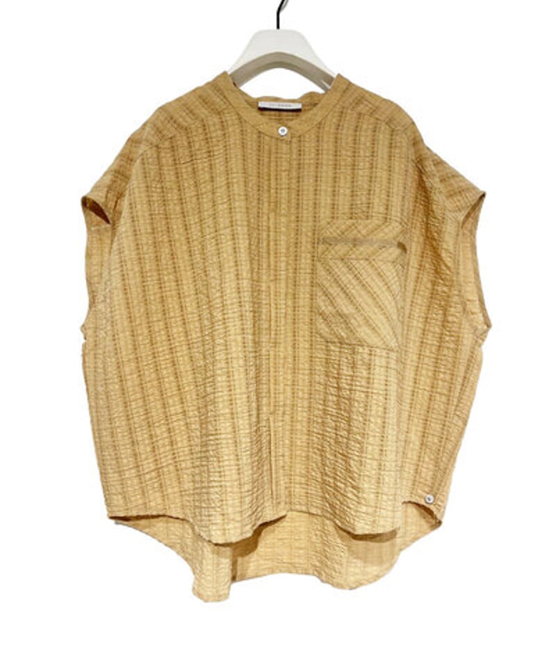 CHIGNON シニオン 25春夏ご予約】 シアーチェックフレンチshirt 1 CHIGNON シニオン 25春夏ご予約】 シアーチェックフレンチshirt 1