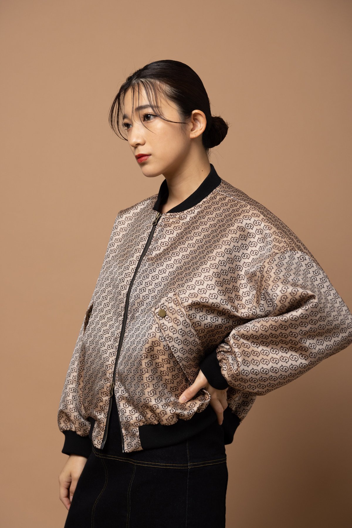 MARGAUX マルゴー 23夏〜初秋ご予約】 jacquard blouson MG MARGAUX マルゴー 23夏〜初秋ご予約】 jacquard blouson MG