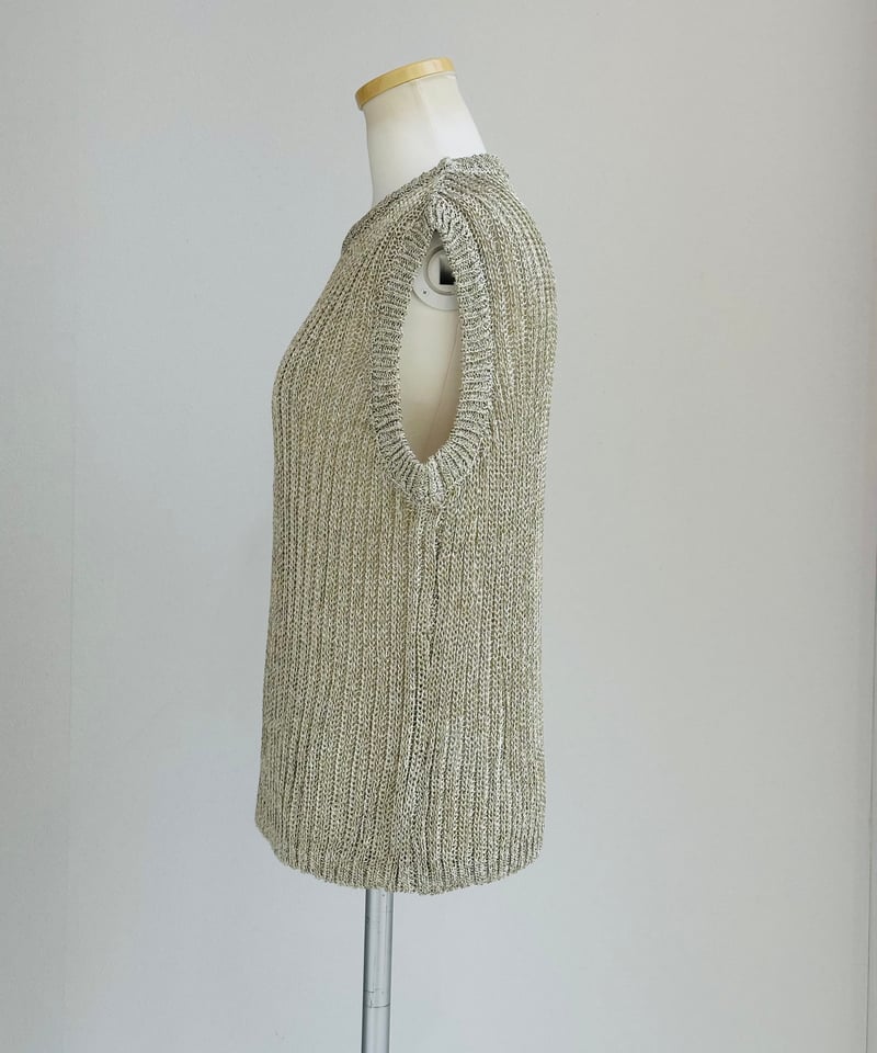 metallic knit vest MG KN - 25023 - S | BlueOnio