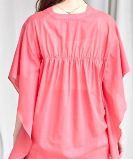 【SUGAR ROSE    シュガーローズ　25夏ご予約】  ポンチョ型キーネックblouse　253302  2505c