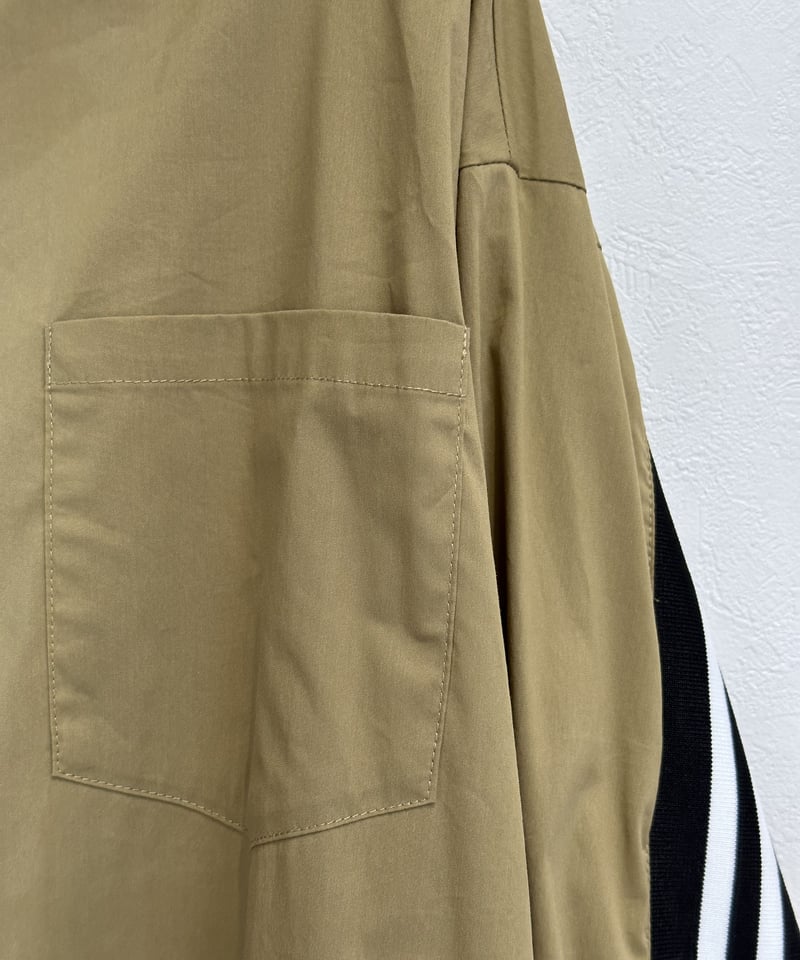 大人気☆最終入荷☆ ラインリブシャツワンピース 809019 大人気☆最終入荷☆ ラインリブシャツワンピース 809019