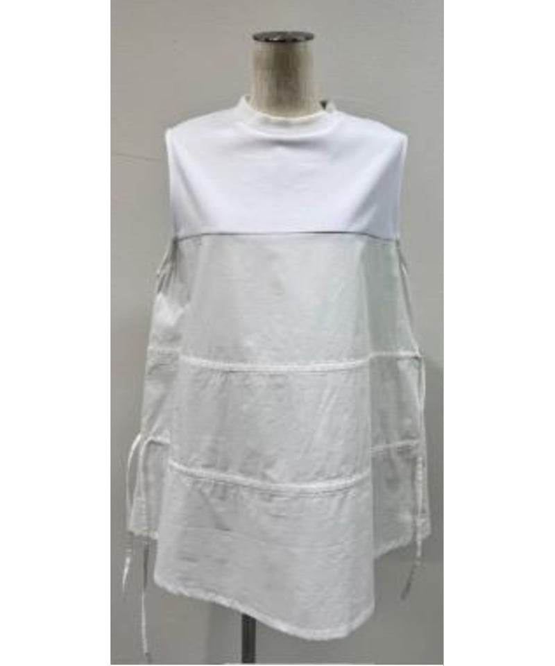 CYAN tokyo ホワイト ノースリーブ チュニック