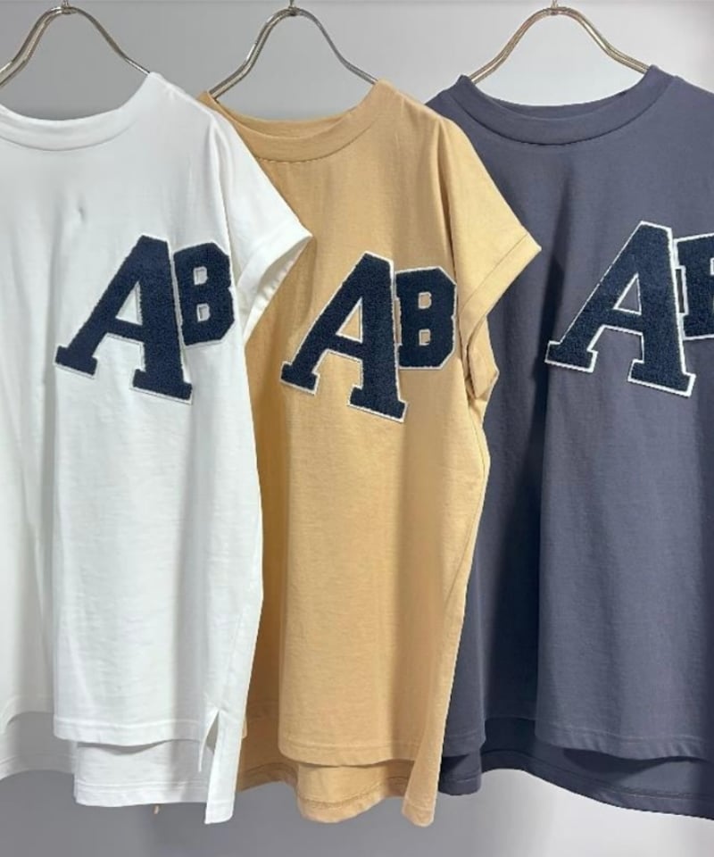 MARGAUX マルゴー 25春ご予約】 AB patch Tee MG CT - 25 MARGAUX マルゴー 25春ご予約】 AB patch Tee MG CT - 25