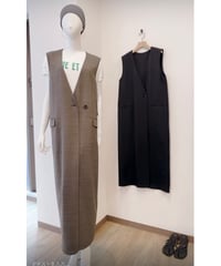 【CLOCHE    クロッシェ　hwyl    ヒューイル　25盛夏初秋ご予約】  麻調メランジジャンスカ　552-85537  2507a