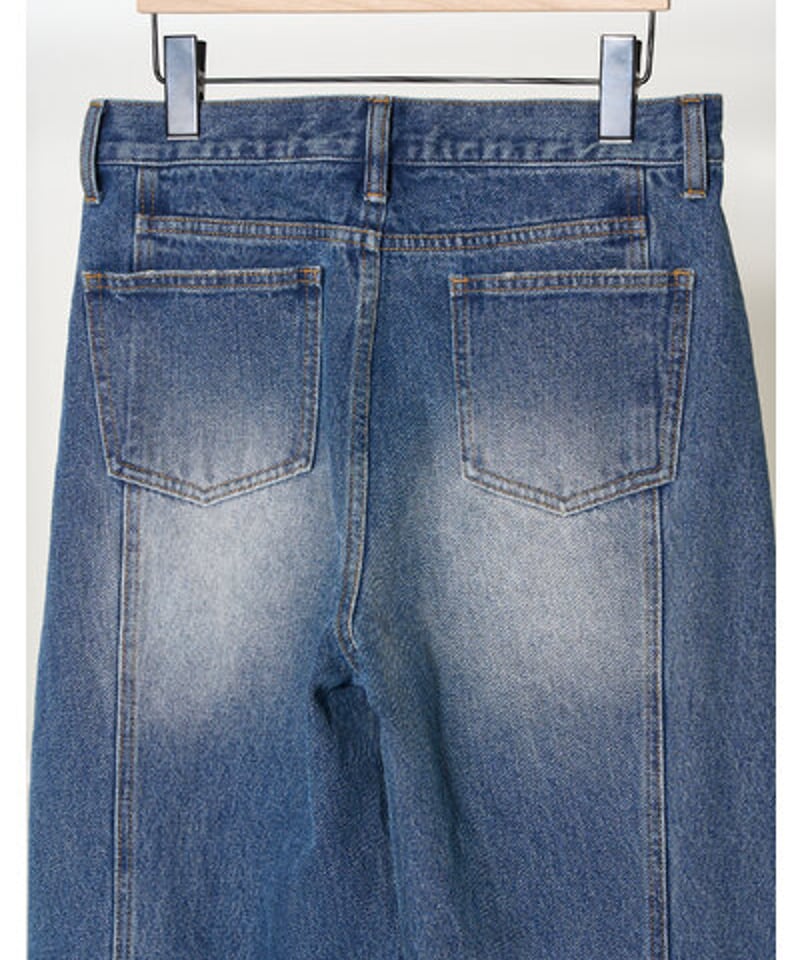 YENN イエン 25ss 春夏ご予約】 KNEE TUCK DENIM PT YENN イエン 25ss 春夏ご予約】 KNEE TUCK DENIM PT