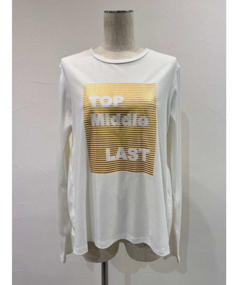 CYAN tokyo シアントーキョー 25秋冬ご予約】 バックギャザーロゴL/S T