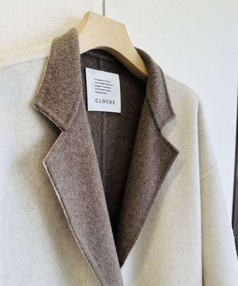 リバー仕立てロングコート 352-84519 | BlueOnionStore リバー仕立てロングコート 352-84519 | BlueOnionStore