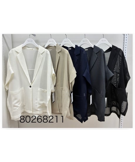 ★オトク早割ご予約★  メッシュハーフスリーブjacket （set up対応） 80268211 dignitecollier 005-2604
