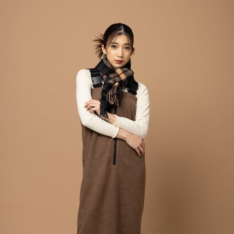 【MARGAUX  マルゴー　23夏〜初秋ご予約】 　fleece jumper skirt　MG AL-23079-A