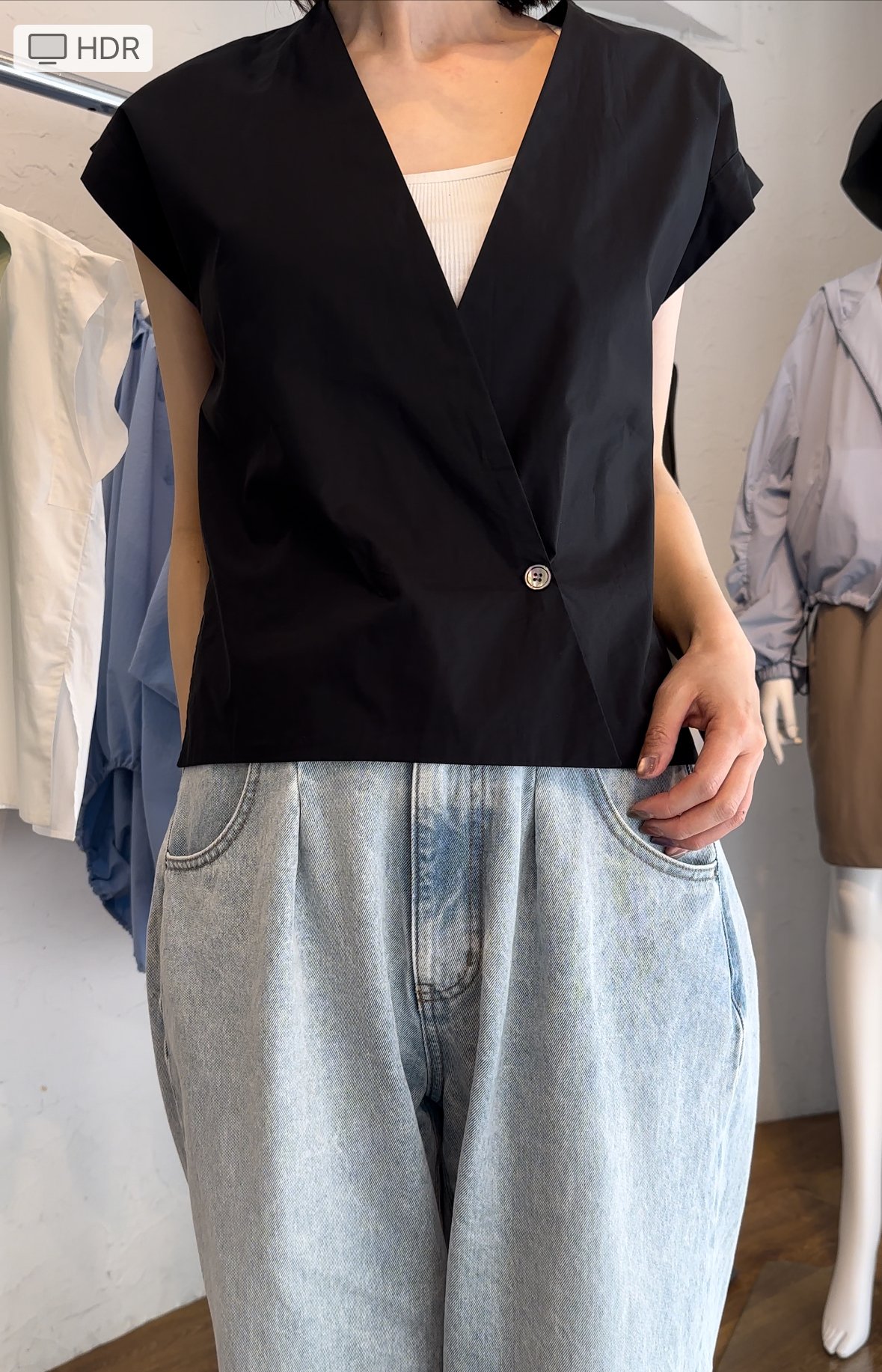 Dignity collier. 2024 半袖ノーカラージャケット Dignity collier. 2024 半袖ノーカラージャケット