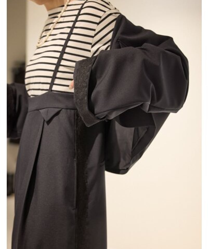 ボーダーフリルスリーブtops 【Mewl ミュール 26春ご予約】 M254-