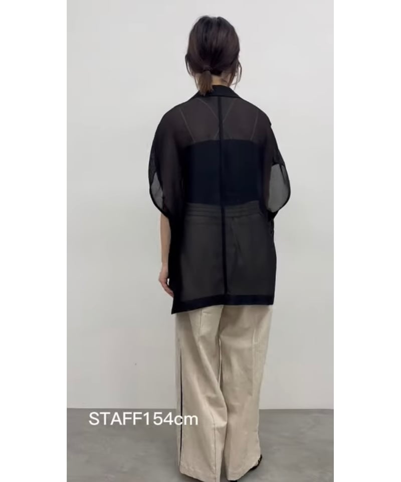 カラミジャケット ミニチェック カラミ シングル2ボタン ジャケット COMFORT EASY