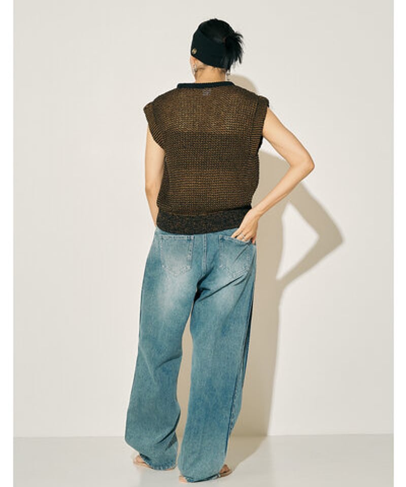 YENN イエン PADDING NECK KNIT ニットベスト YENN（イェン） パディング ネック ベスト / トップス