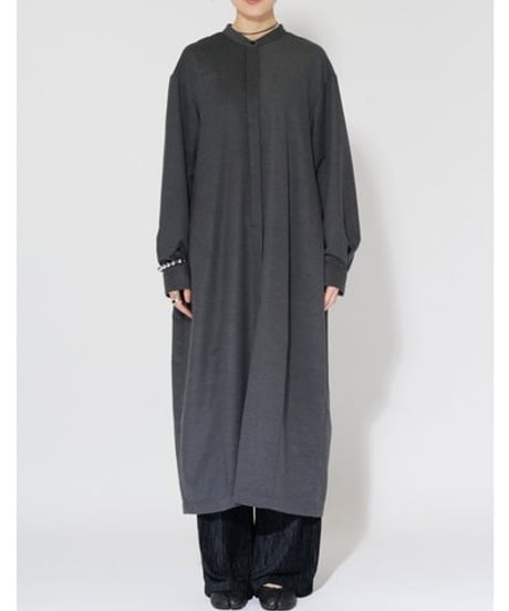 ★シニオン26秋ご予約★  コクーンシルエットロングシャツone-piece  5564 - 041 KK chignon  039-2608