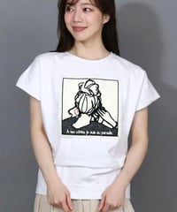 ★今シーズンも大人気★店頭分完売でも今ならお取り寄せ若干可能です★  刺繍貼り付け脇タックフレンチ袖　19523