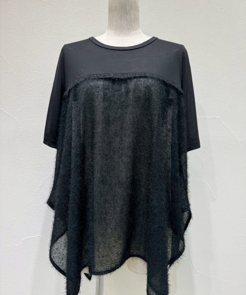 ☆オトク早割ご予約☆ スクエアヘムフェザーコンビtops 601474 cyantoky