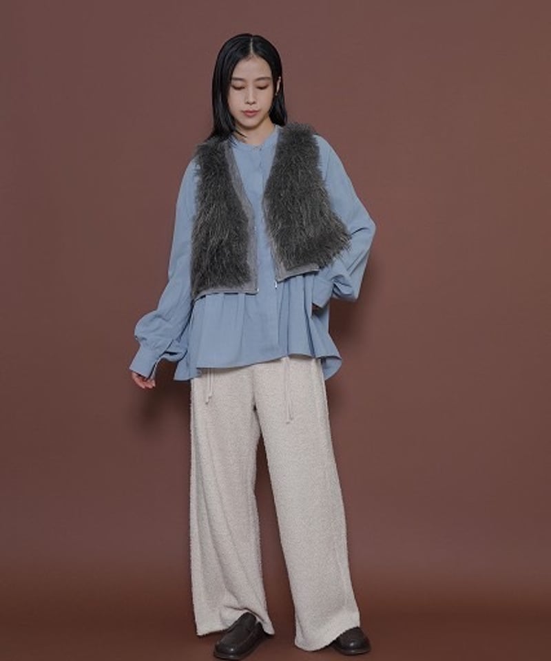 CYAN tokyo シアントーキョー 25秋冬ご予約】 MIXファーZIPベスト 507