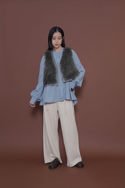 CYAN tokyo シアントーキョー 25秋冬ご予約】 MIXファーZIPベスト 507