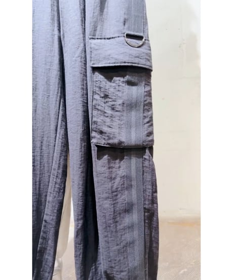 【33℃  thirty-three degrees　25ss夏ご予約】  コットンリネンワイドカーゴパンツ    go505kn311    2505c
