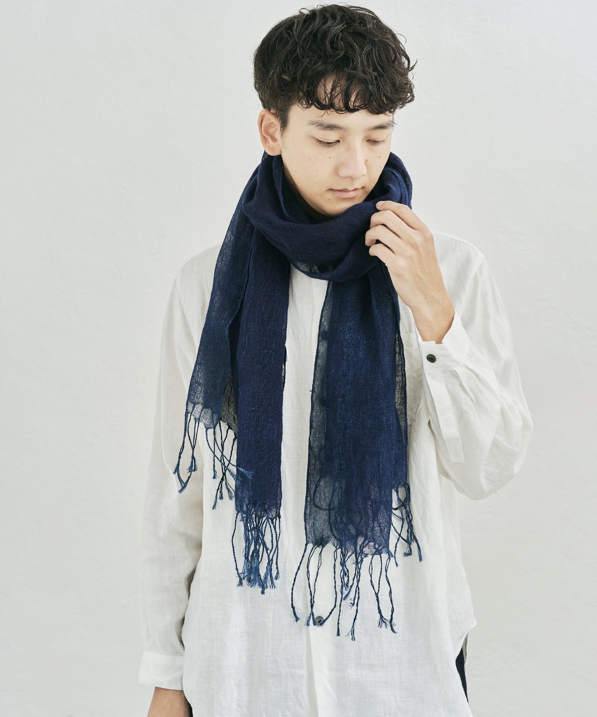 【新品　未使用】うさと服　Usato ヘンプ　ストール　ジレ 新品 未使用】うさと服 Usato ヘンプ ストール ジレ 新品 未使用